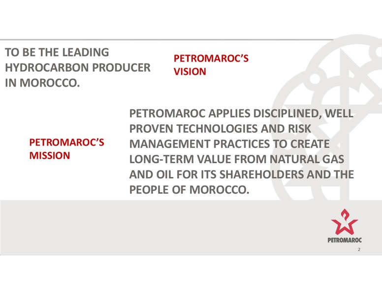 Investor Presentation – Petromaroc Corporation Plc – slide 2