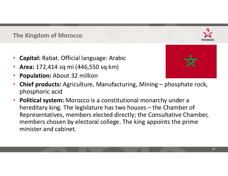 Investor Presentation – Petromaroc Corporation Plc – slide 13