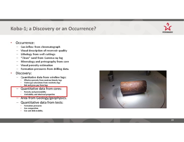 Investor Presentation – Petromaroc Corporation Plc – slide 19