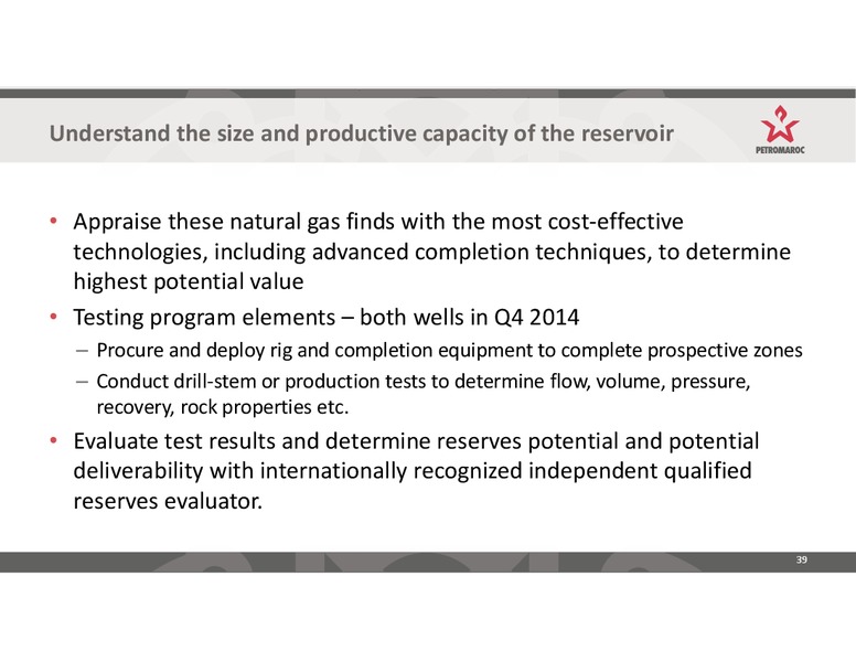 Investor Presentation – Petromaroc Corporation Plc – slide 39