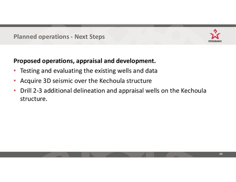 Investor Presentation – Petromaroc Corporation Plc – slide 40
