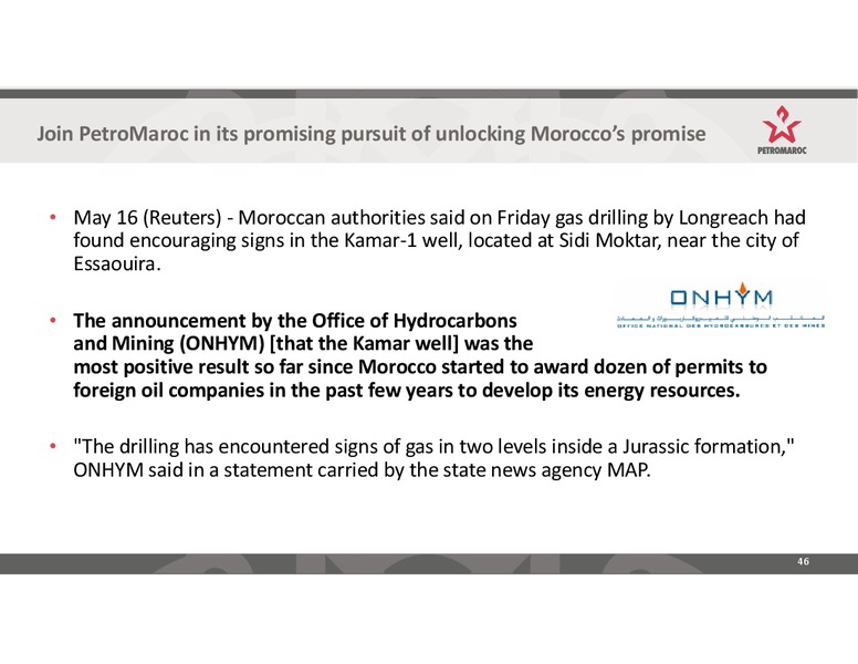 Investor Presentation – Petromaroc Corporation Plc – slide 46