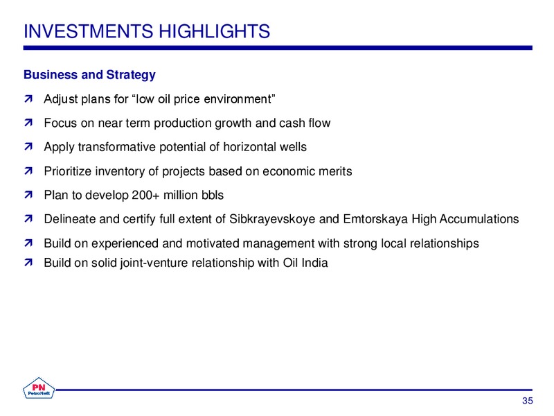 Annual General Meeting – Petroneft Resources Plc – slide 35