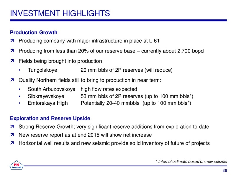 Annual General Meeting – Petroneft Resources Plc – slide 36