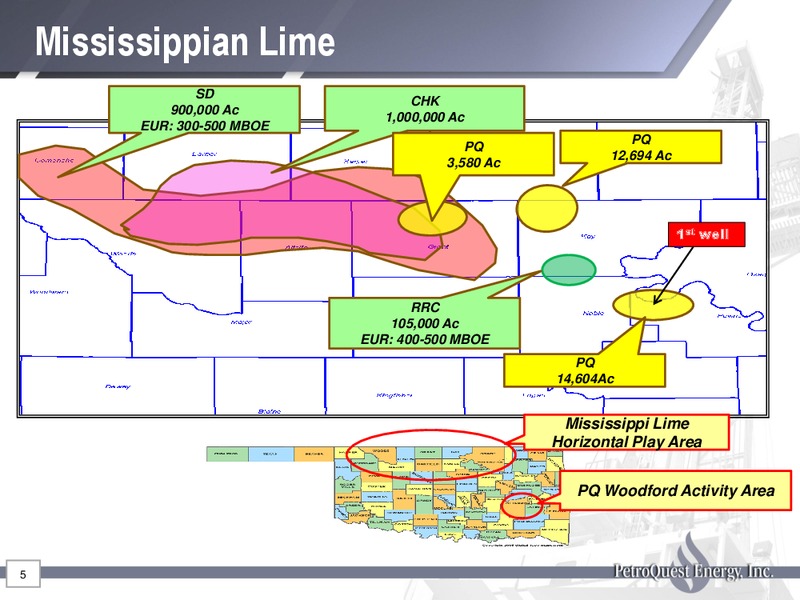 MARCH 2012 INVESTOR PRESENTATION – Petroquest Energy Inc. – slide 5