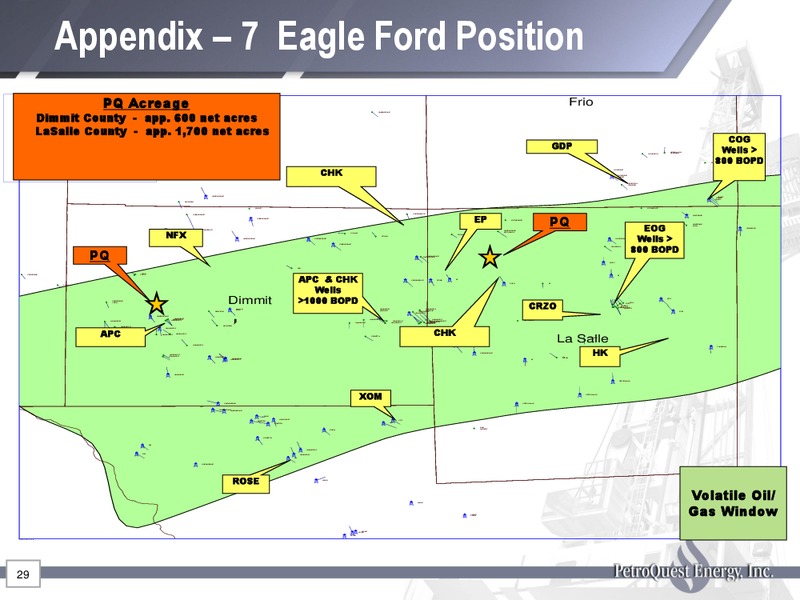 MARCH 2012 INVESTOR PRESENTATION – Petroquest Energy Inc. – slide 29