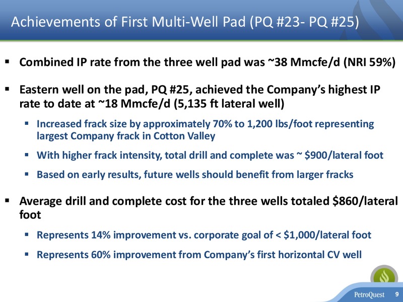September 2017 Corporate Presentation – Petroquest Energy Inc. – slide 8