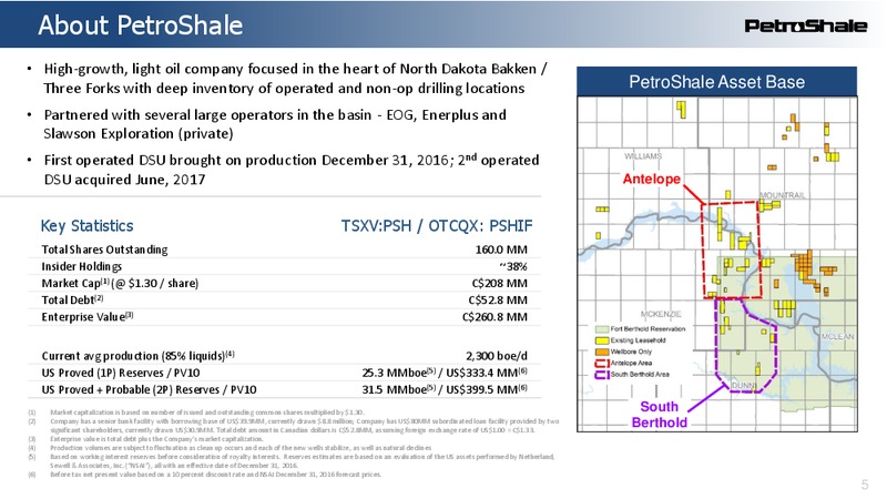 The Enercom Oil and Gas Conference – Petroshale Inc. – slide 2
