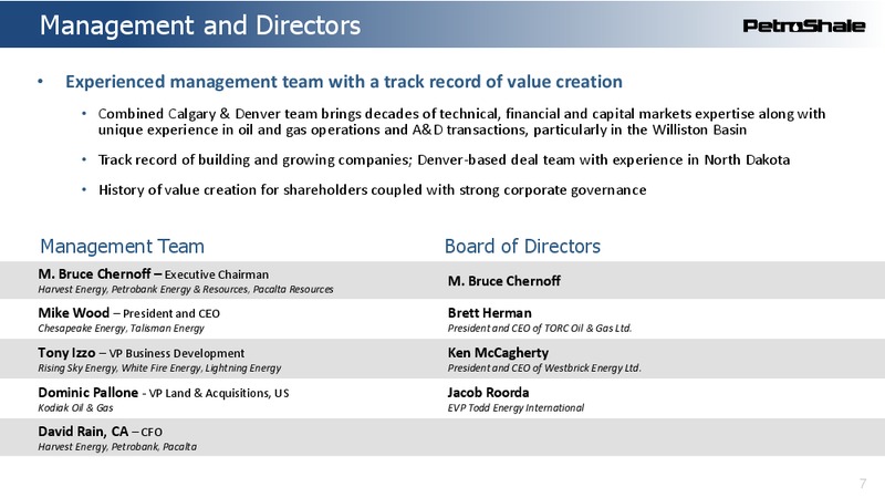 The Enercom Oil and Gas Conference – Petroshale Inc. – slide 4