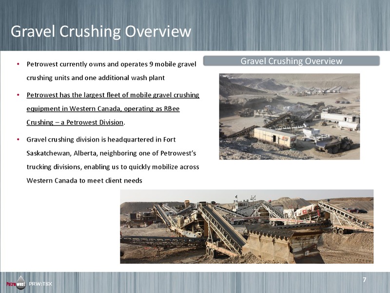 JUNE 2015 INVESTOR PRESENTATION – Petrowest Corporation – slide 6