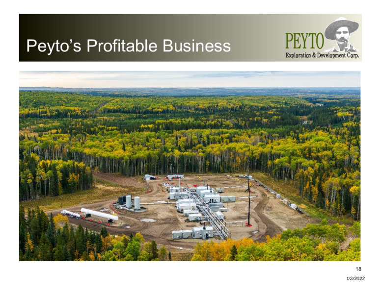 January 2022 Corporate Presentation – Peyto Exploration & Development Corp – slide 18