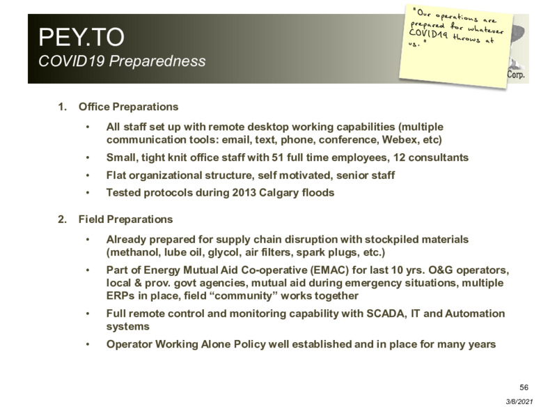 March 2021 Corporate Presentation – Peyto Exploration & Development Corp – slide 55