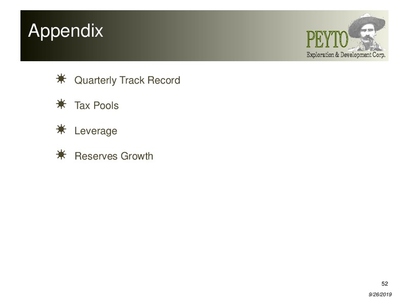 September 2019 Corporate Presentation – Peyto Exploration & Development Corp – slide 51