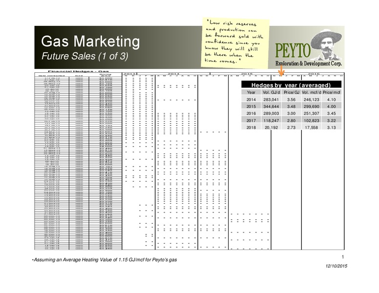 November 2015 Investor Presentation – Peyto Exploration & Development Corp – slide 46