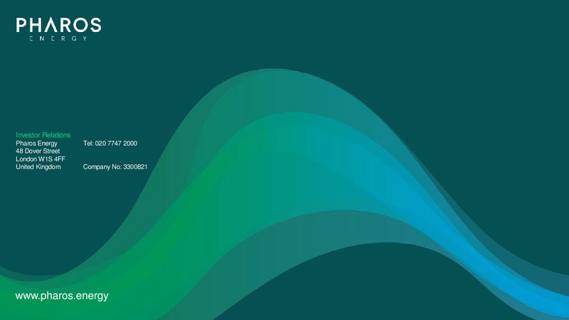 Preliminary Results 2019 – Pharos Energy – slide 35