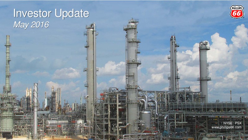 May 2016 Investor Update – Phillips 66 – slide 1