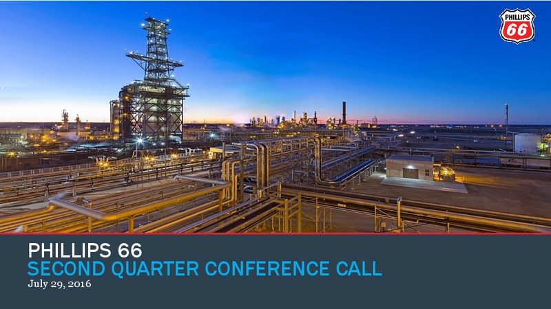 Q2 2016 Earnings Presentation – Phillips 66 – slide 1