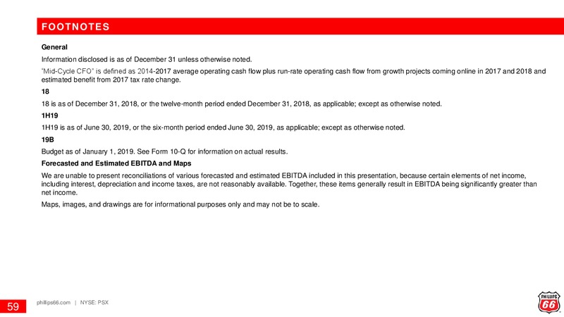 August 2019 Investor Update – Phillips 66 – slide 58