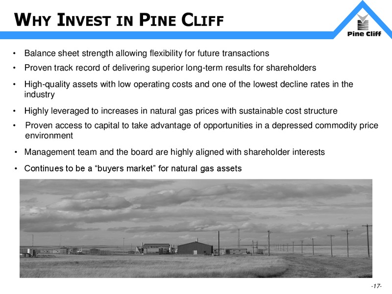 June 2015 Investor Presentation – Pine Cliff Energy Ltd. – slide 17