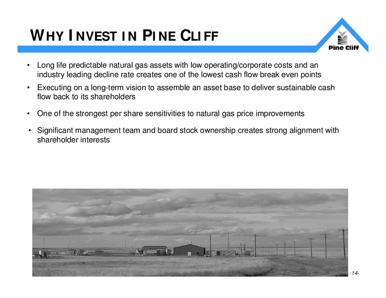 March 2018 Investor Update – Pine Cliff Energy Ltd. – slide 13