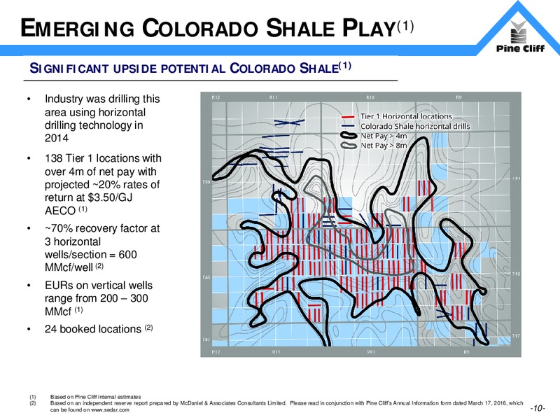 Investor Update March 2016 – Pine Cliff Energy Ltd. – slide 10