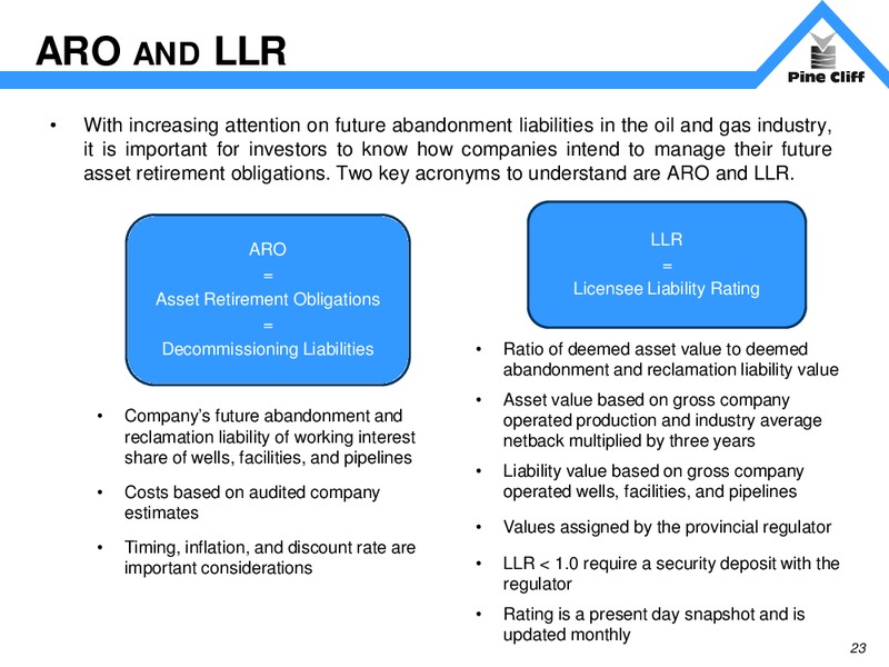 Investor Update March 2016 – Pine Cliff Energy Ltd. – slide 23