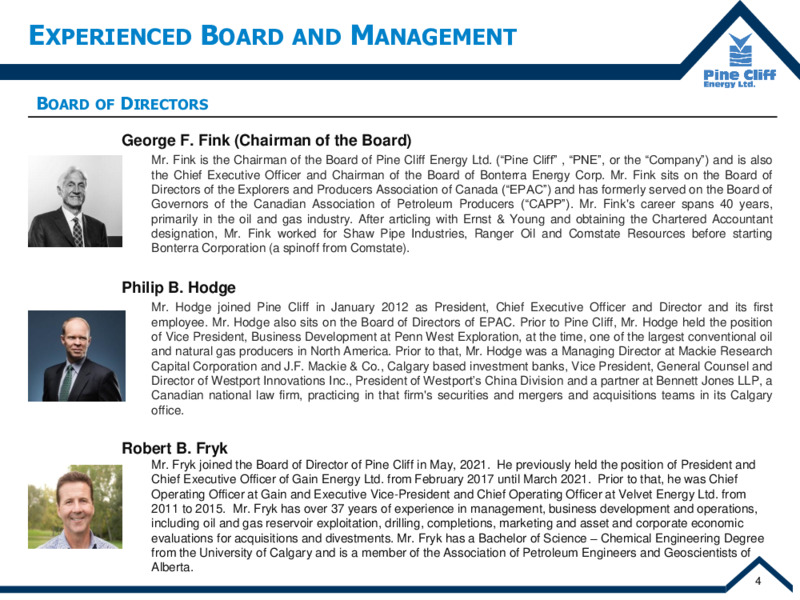 May 2021 Corporate Update – Pine Cliff Energy Ltd. – slide 5