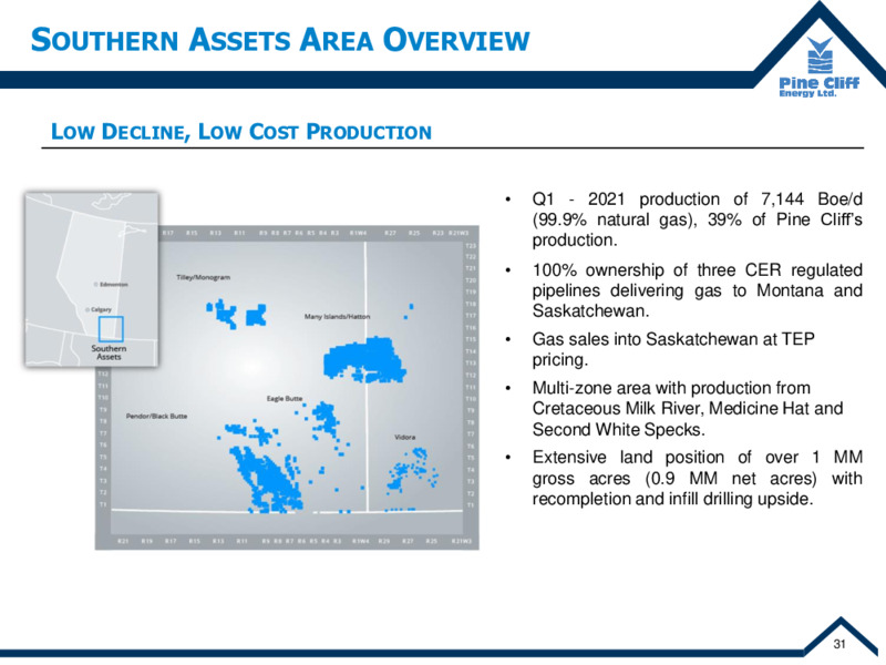 May 2021 Corporate Update – Pine Cliff Energy Ltd. – slide 32