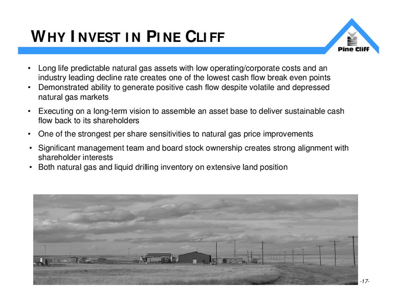 June 2018 Investor Update Presentation – Pine Cliff Energy Ltd. – slide 16