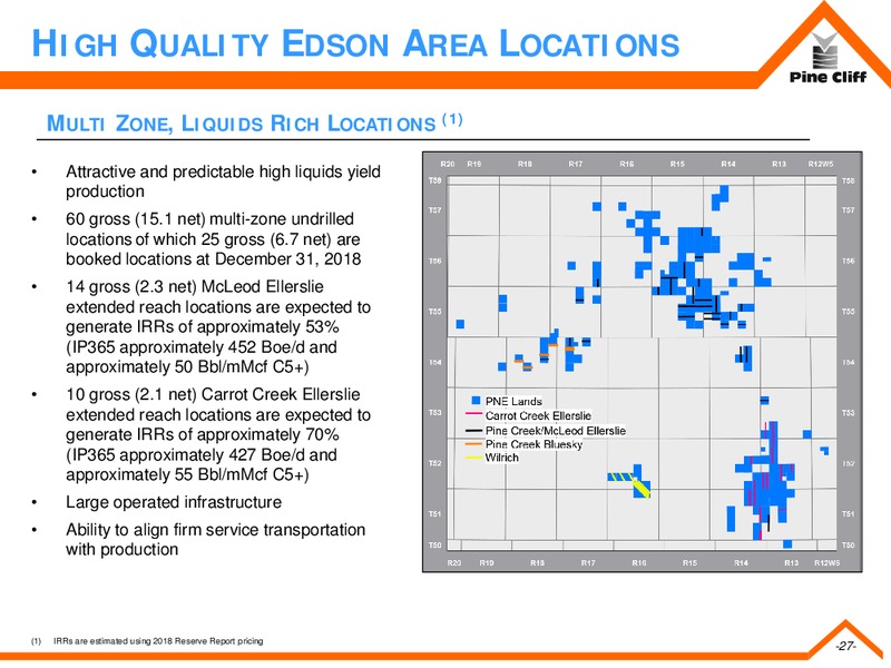 June 2019 Investor Presentation – Pine Cliff Energy Ltd. – slide 26