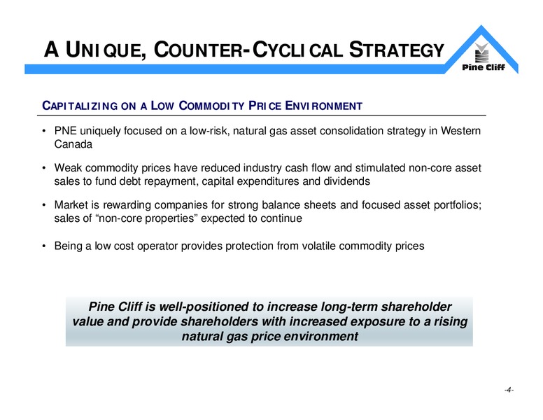 July 2016 Investor Update – Pine Cliff Energy Ltd. – slide 4