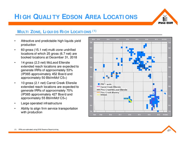 August 2019 Corporate Presentation – Pine Cliff Energy Ltd. – slide 26