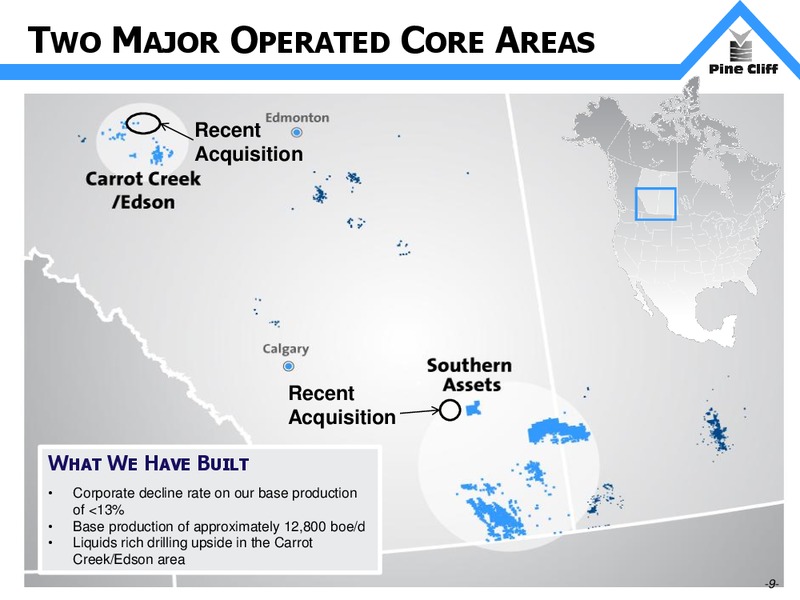 August 2015 Investor Presentation – Pine Cliff Energy Ltd. – slide 9