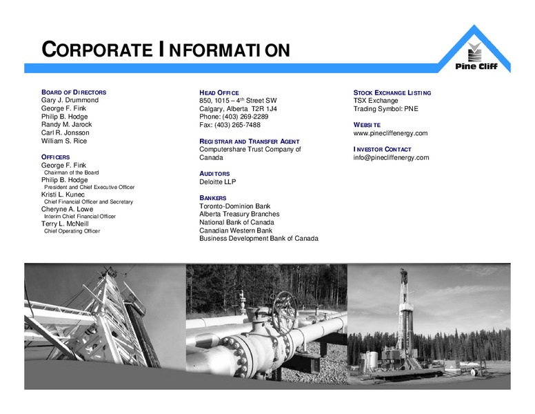 September 2016 Investor Update – Pine Cliff Energy Ltd. – slide 31