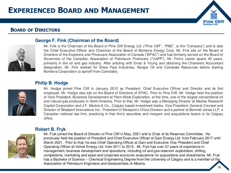 November 2021 Corporate Update – Pine Cliff Energy Ltd. – slide 20