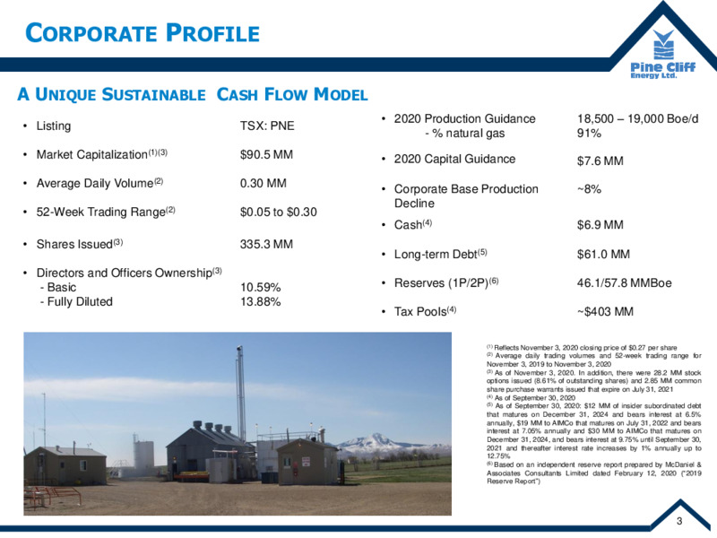 Q3 2020 Earnings Presentation – Pine Cliff Energy Ltd. – slide 4