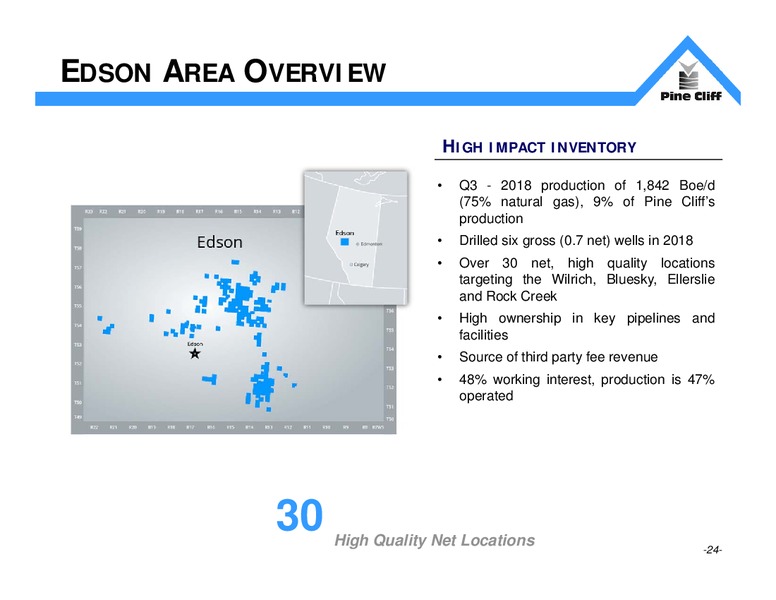 November 2018 Investor Presentation – Pine Cliff Energy Ltd. – slide 23