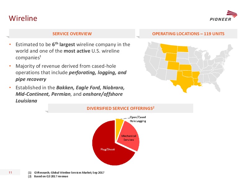 January 2018 Investor Presentation – Pioneer Energy Services Corp. – slide 10
