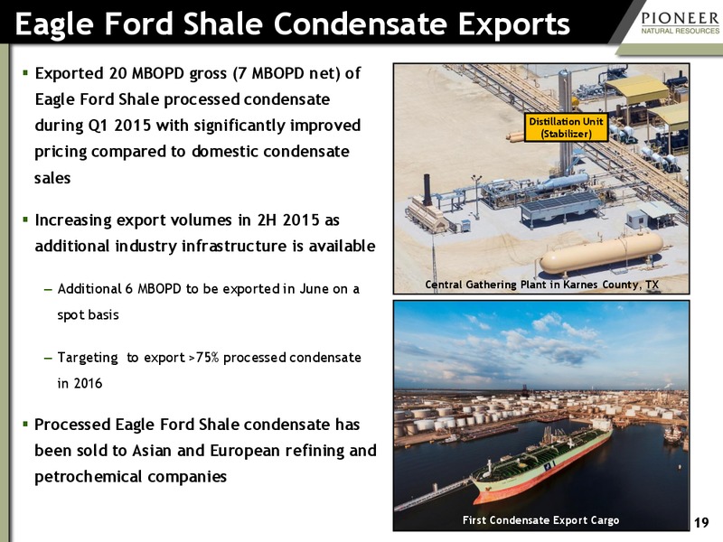 June 2015 Investor Presentation – Pioneer Natural Resources Co. – slide 18