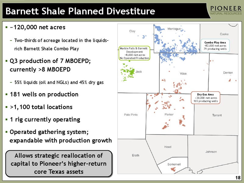 JANUARY 2013 INVESTOR PRESENTATION – Pioneer Natural Resources Co. – slide 17
