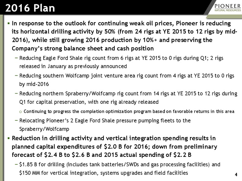 Credit Suisse 21st Annual Energy Summit – Pioneer Natural Resources Co. – slide 3
