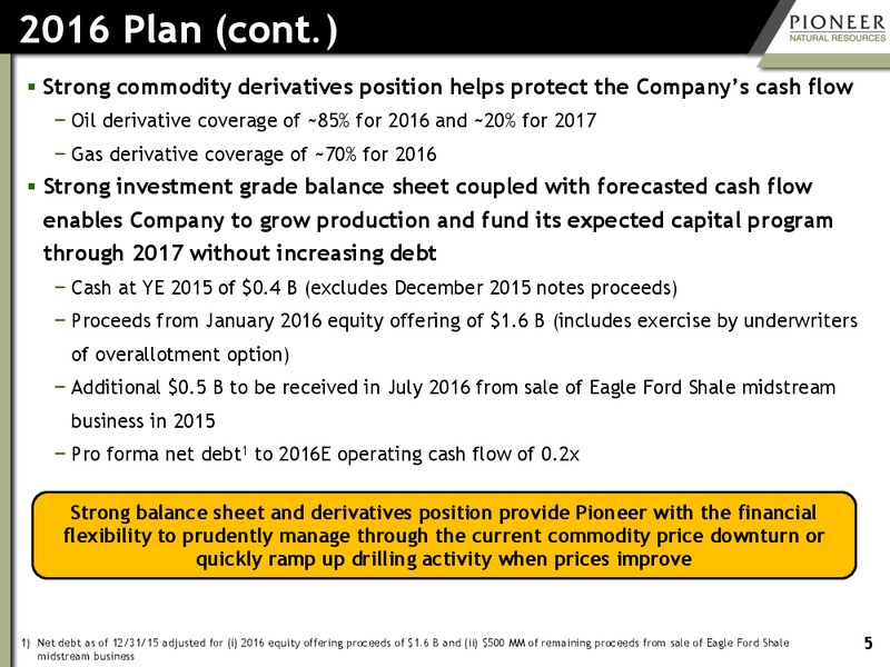 Credit Suisse 21st Annual Energy Summit – Pioneer Natural Resources Co. – slide 4