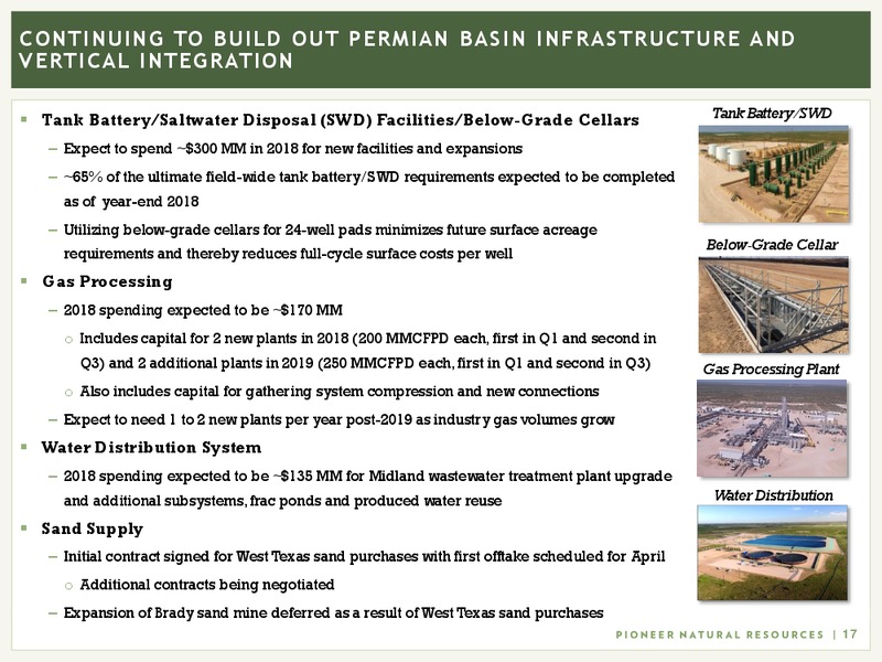 February 2018 Investor Presentation – Pioneer Natural Resources Co. – slide 16