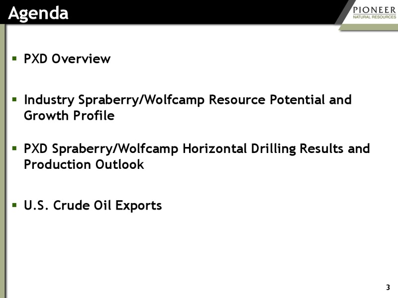 IPAA OIL & GAS INVESTMENT SYMPOSIUM – Pioneer Natural Resources Co. – slide 2