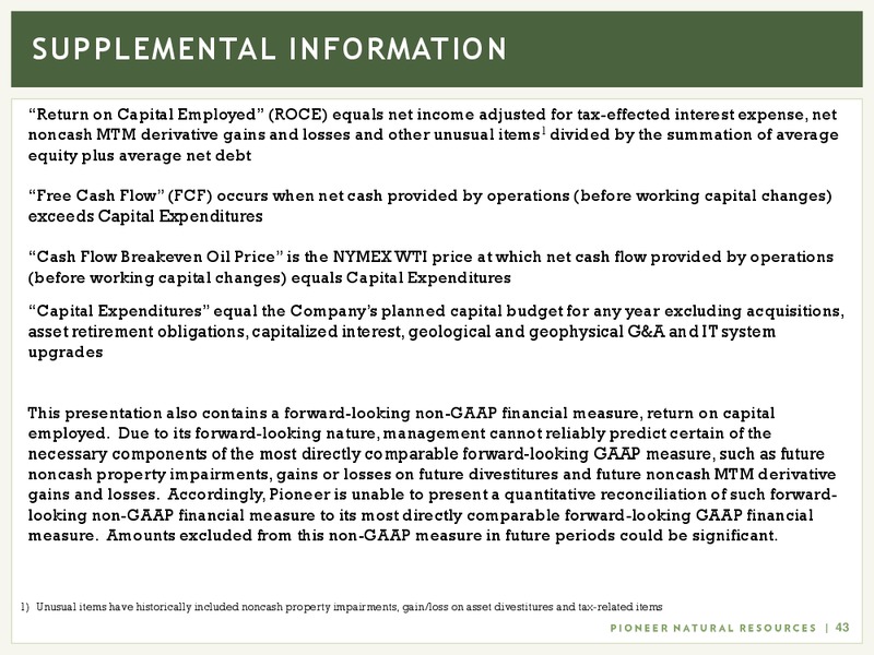 IPAA Oil and Gas Investment Symposium – Pioneer Natural Resources Co. – slide 42