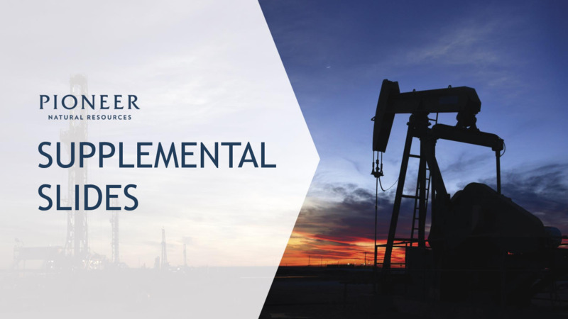 First Quarter 2021 Presentation – Pioneer Natural Resources Co. – slide 17
