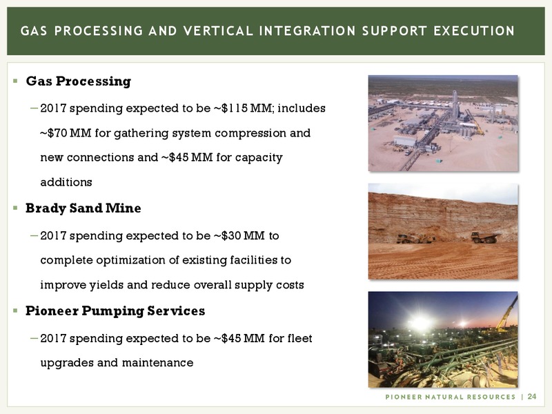 May 2017 Investor Presentation – Pioneer Natural Resources Co. – slide 23