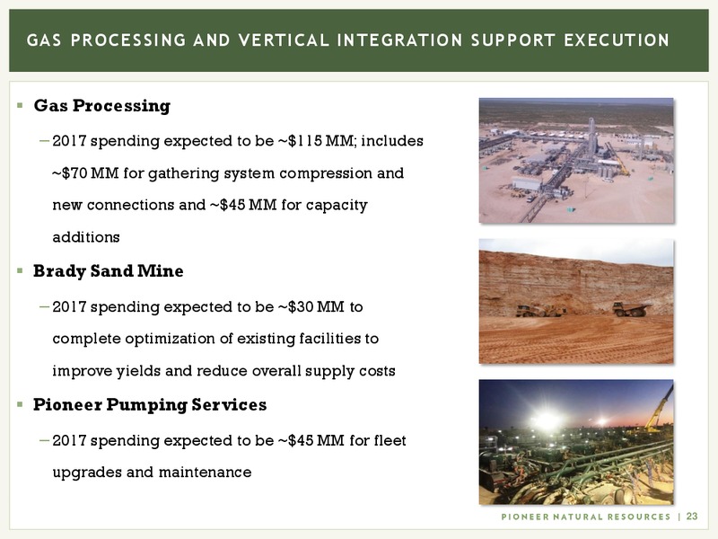 June 2017 Investor Presentation – Pioneer Natural Resources Co. – slide 22
