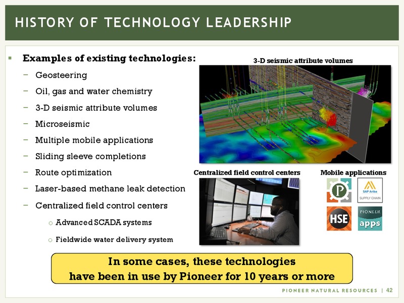 June 2017 Investor Presentation – Pioneer Natural Resources Co. – slide 41
