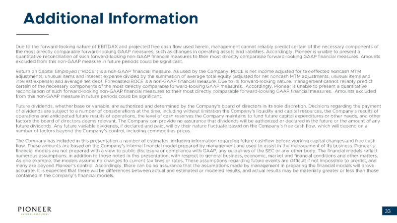 2Q 2022 Earnings Presentation – Pioneer Natural Resources Co. – slide 32